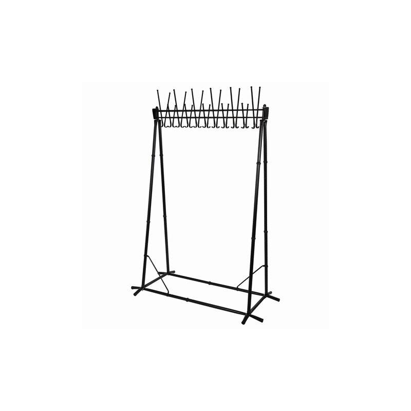 Вешалка напольная "Алла", 1,82 м, 22 крючка, металл, черная главное фото