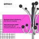 Вешалка-стойка  "CR-8342" на мраморном диске, металл, 5+4 крючка, цвет черный, 606439. Фото товара с разных ракурсов.