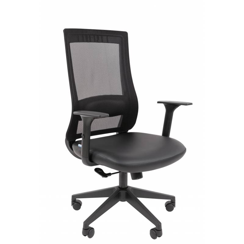 Кресло руководителя Chairman 500LT Россия экокожа черный/TW-01 черный Б/П главное фото