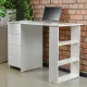 Стол письменный/компьютерный  "Scandi CD-016", 1100х500х750 мм, 4 ящика, белый, 641891, ЦБ013707-1. Фото товара с разных ракурсов.