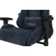 Кресло игровое геймерское Бюрократ VIKING KNIGHT LT27 FABRIC синий крестовина металл. Фото товара с разных ракурсов.