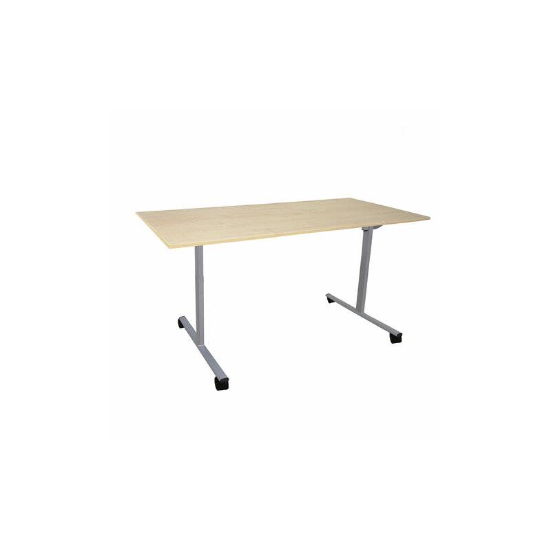 Стол складной "Эверест", 1200х600х760 мм, серый каркас, ЛДСП клен главное фото