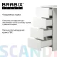 Стол письменный/компьютерный  "Scandi CD-016", 1100х500х750 мм, 4 ящика, белый, 641891, ЦБ013707-1. Фото товара с разных ракурсов.