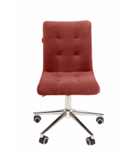 Офисное кресло Chairman 030 Россия ткань Т-28 коралл, хром, без подлокотников